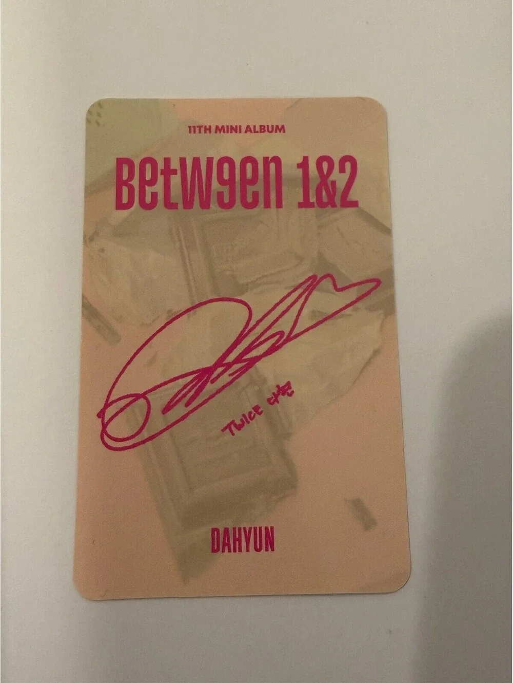 Twice Dahyun BETWEEN 1&2 Album Photocard